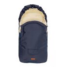 Gyapjú béléses bundazsák babakocsiba - sötétkék