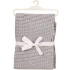 BabyDan Horgolt pamut takaró - szürke