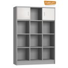 Faktum Alda Selyemszürke széles nyitott tároló - Arctic szürke / selyemfényű fehér 