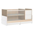 Faktum Alda Classic 5 az 1-ben kombi pelenkázós babaágy - Coimbra / magasfényű fehér 