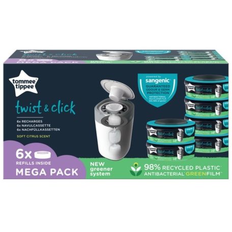Tommee Tippee Twist pelenkacsomagoló utántöltő citrus - 6db