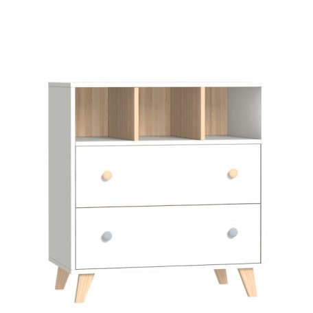 Faktum Colette Fehér komód - Fehér / Ciombra