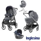 Inglesina Aptica Quattro 4in1 babakocsi szett I-Size Darwin hordozóval - Silk Grey