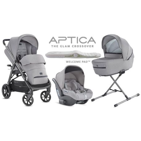 Inglesina Aptica Quattro 4in1 babakocsi szett I-Size Darwin hordozóval - Silk Grey