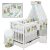 Baby Shop 5 részes babaágynemű - szürke bagoly