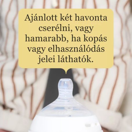 Tommee Tippee Natural Start 2db-os szilikon 6+ etetőcumi - gyors folyású
