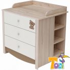 Todi Teddy nyitott polc a pelenkázó toldalék alá - szil