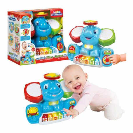 Clementoni Alberto a zenélő elefánt játékszett 10-36 hó