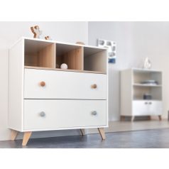   Faktum Colette Fehér komód +  toldalék komódhoz - Fehér / Coimbra