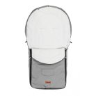 Polár bundazsák babakocsiba - világos szürke