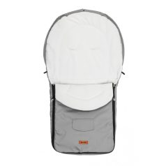 Polár bundazsák babakocsiba - világos szürke