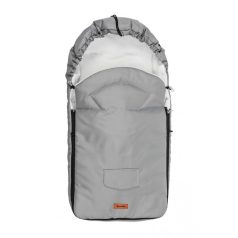 Polár bundazsák babakocsiba - világos szürke