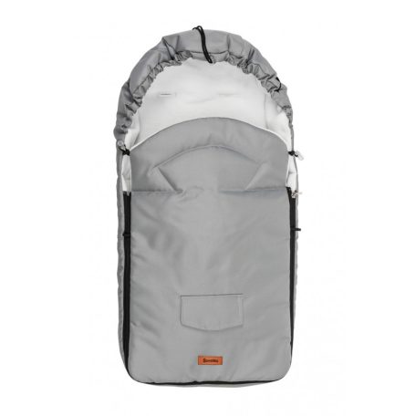 Polár bundazsák babakocsiba - világos szürke