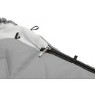 Polár bundazsák babakocsiba - világos szürke