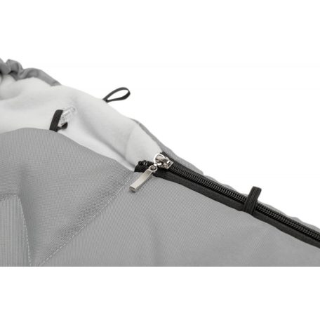 Polár bundazsák babakocsiba - világos szürke