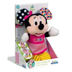   Clementoni Minnie egér bébi plüss - piros pöttyös ruhában