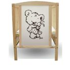  Bajka 60*120 cm kiságy - "Mika" maci