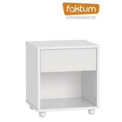   Faktum Alda Jégfehér éjjeliszekrény - Fehér / magasfényű fehér 