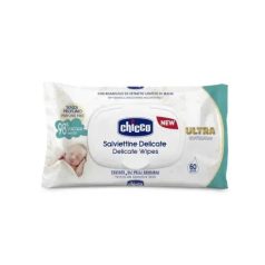 Chicco Ultra Soft&Pure vízbázisú törlőkendő - 60 db