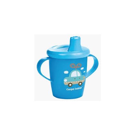 Canpol babies Non-spill cup TOYS 250 ml  csöpögésmentes itatópohár AUTÓ